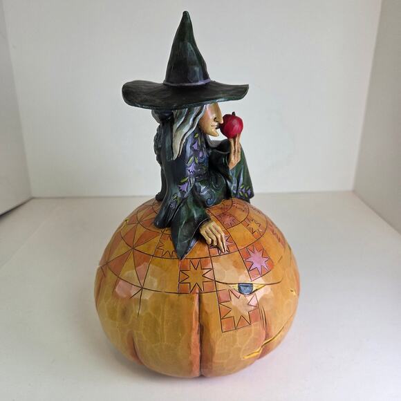 Jim Shore Heartwood Creek "Sweet and Sour" Halloween Figurine 4012605 Witch Cat - Picture 2 of 13